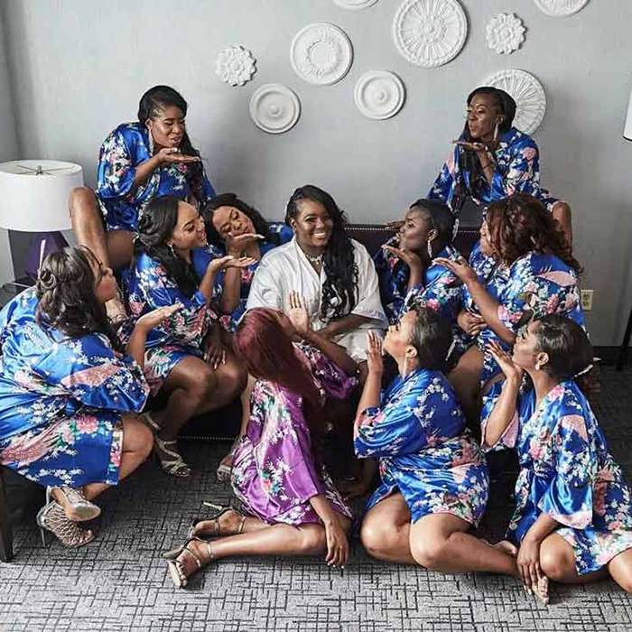 Bride's spinster party with her friends at the Royal Regency Hotel in Yonkers, NY