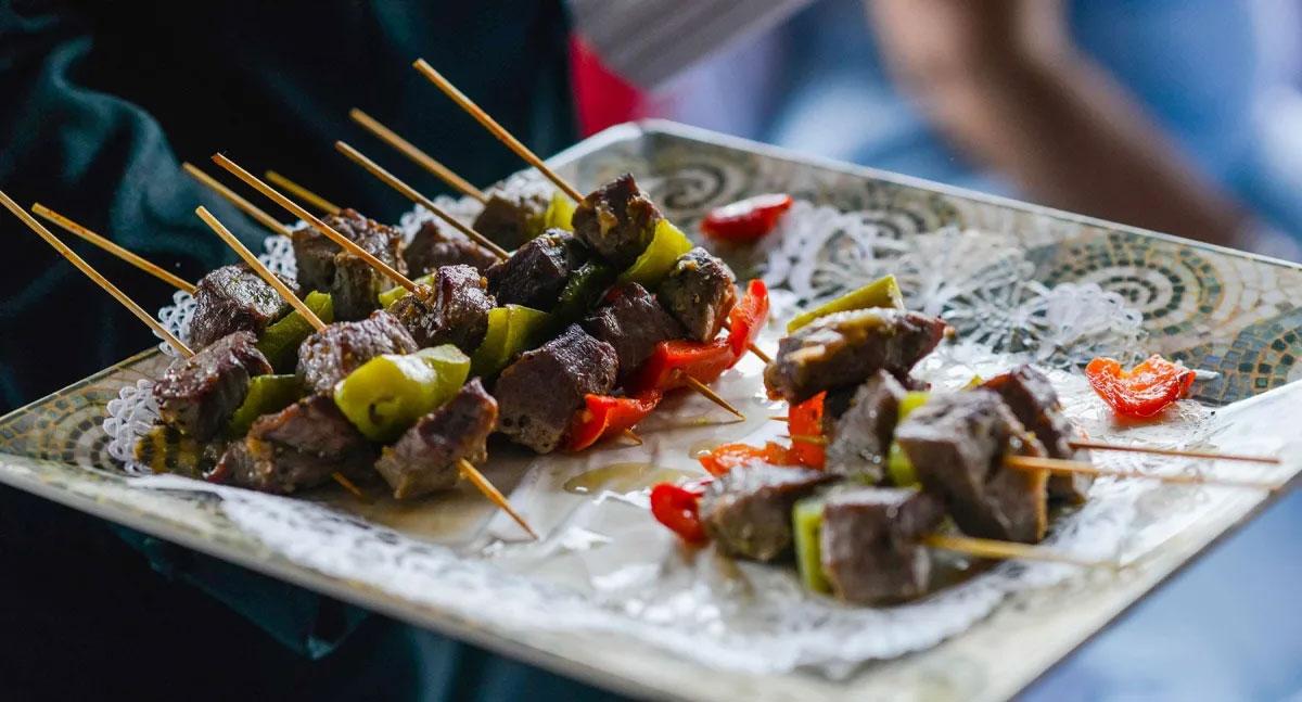 Tray of food served at corporate event in Yonkers, NY